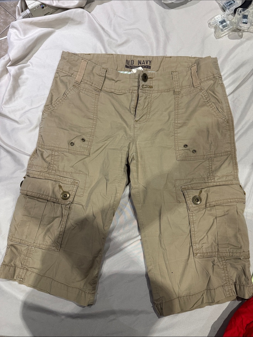 Old Navy Tan Cargo Shorts with Utility Pockets